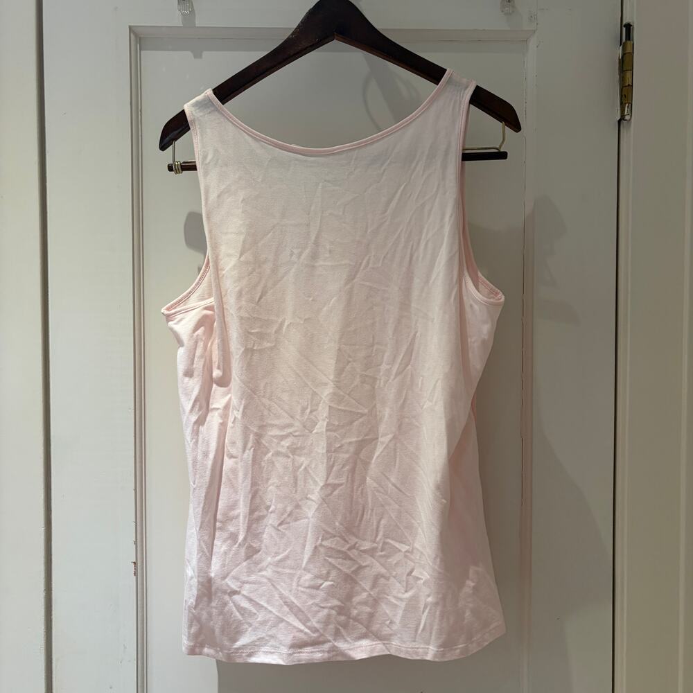 Chico's Ombre Pink Sequin Tank Top Size 2 Medium NWT - Picture 8 of 9